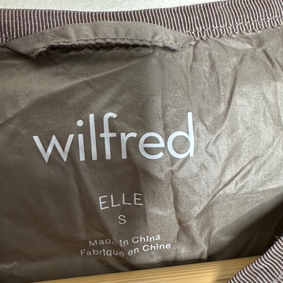 WILFRED x ARITZIA Elle Packable Puffer Duck Down Jacket Taupe Tan Sz S {3V42} - Picture 4 of 6